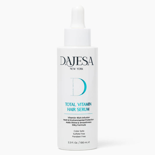 Dajesa Total Vitamin Hair Serum - Lightweight Leave-In Heat Protectant with Argan Oil, Castor Oil, Vitamin E & Carrot Extract, Color-Safe Sulfate-Free Beauty & Personal Care Dajesa