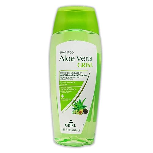 Grisi Aloe Vera Shampoo | Moisturizing Hair Product with Aloe Extract, Paraben-Free for Soft, Shiny Hair - 13.5 Fl Ounces Beauty & Personal Care Grisi
