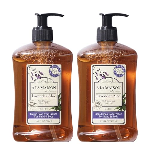 A LA MAISON Lavender Aloe French Liquid Hand Soap - Natural Hand Wash Made with Essential Oils - Biodegradable, Plant-Based, Vegan, Cruelty-Free Beauty & Personal Care A LA MAISON