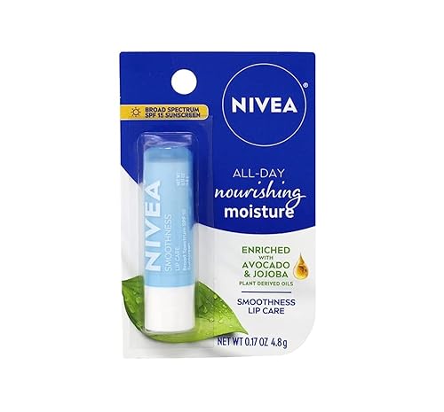 NIVEA a Kiss of Smoothness Hydrating Lip Care SPF 15, 0.17 oz (Pack of 5) Beauty & Personal Care NIVEA