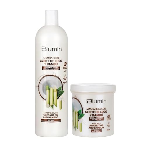 Blumin Kit - Coconut Oil Shampoo 1000ml + Coconut Oil Mask 700 ml Beauty & Personal Care Blumin