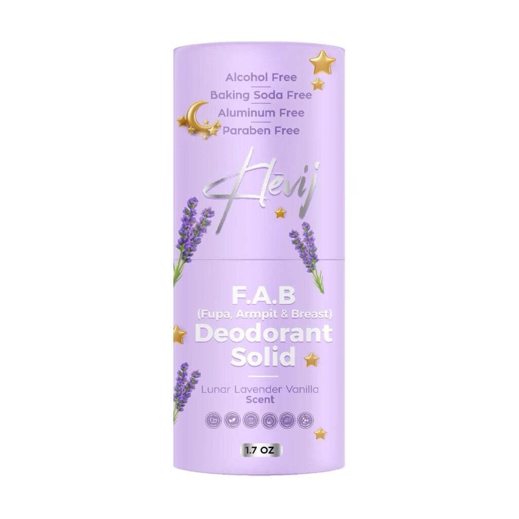 Klevij All Natural F.A.B. Deodorant Lunar Lavender Scent - 1.7 oz Organic, Aluminum -Free Deodorant for Fupa, Armpit, and Breast Areas Beauty and Personal Care Klevij