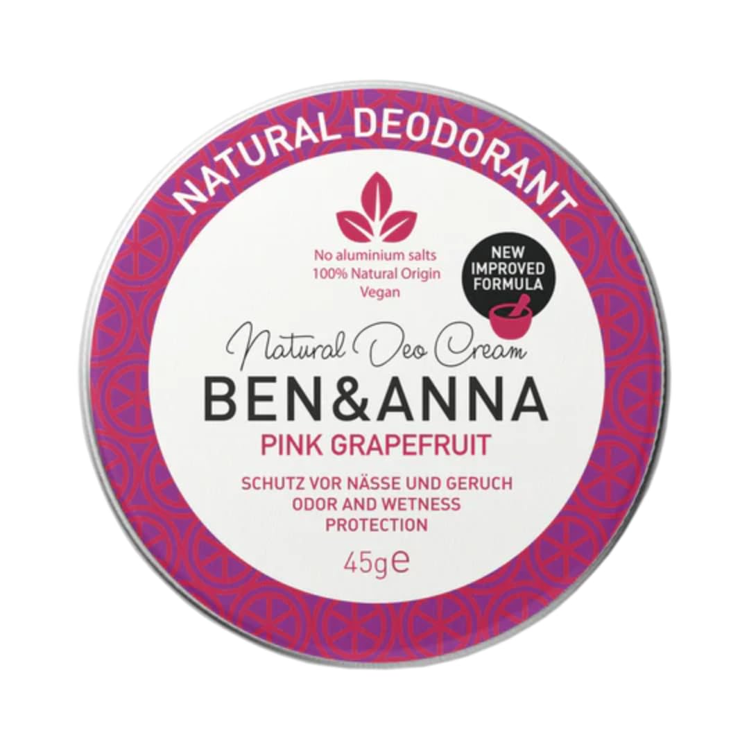 Ben & Anna Natural Pink Grapefruit Cream Deodorant Tin 1.59 oz Beauty and Personal Care Ben & Anna