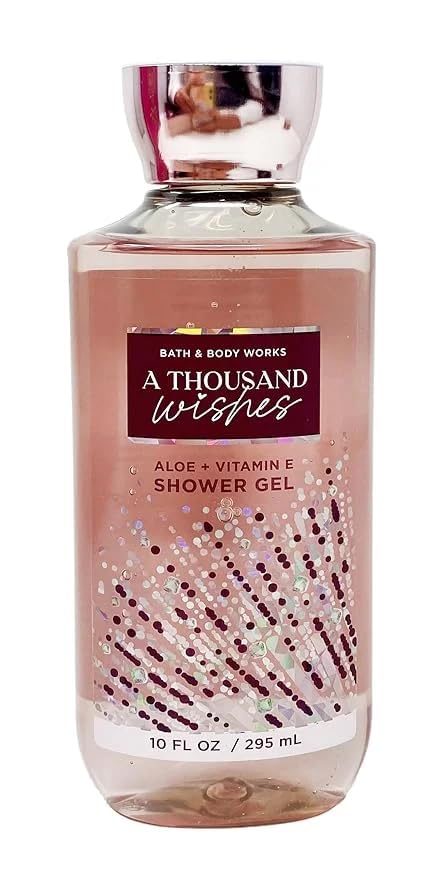 Bath & Body Works A Thousand Wishes - Gift Bag Set - Fine Fragrance Mist 8 Oz, Shower Gel 10 oz , Body Lotion 8 oz and Hand Cream with Shea Butter 1oz Beauty and Personal Care Bath & Body Works