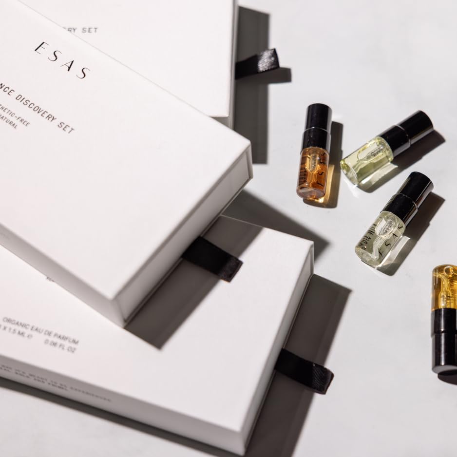 Esas NYC | Fragrance Discovery Sampler Set | Men's Collection | Premium Natural Cologne Set for Men | Signature Woody, Spiced, Fresh Citrus & Amber Beauty & Personal Care Esas Beauty