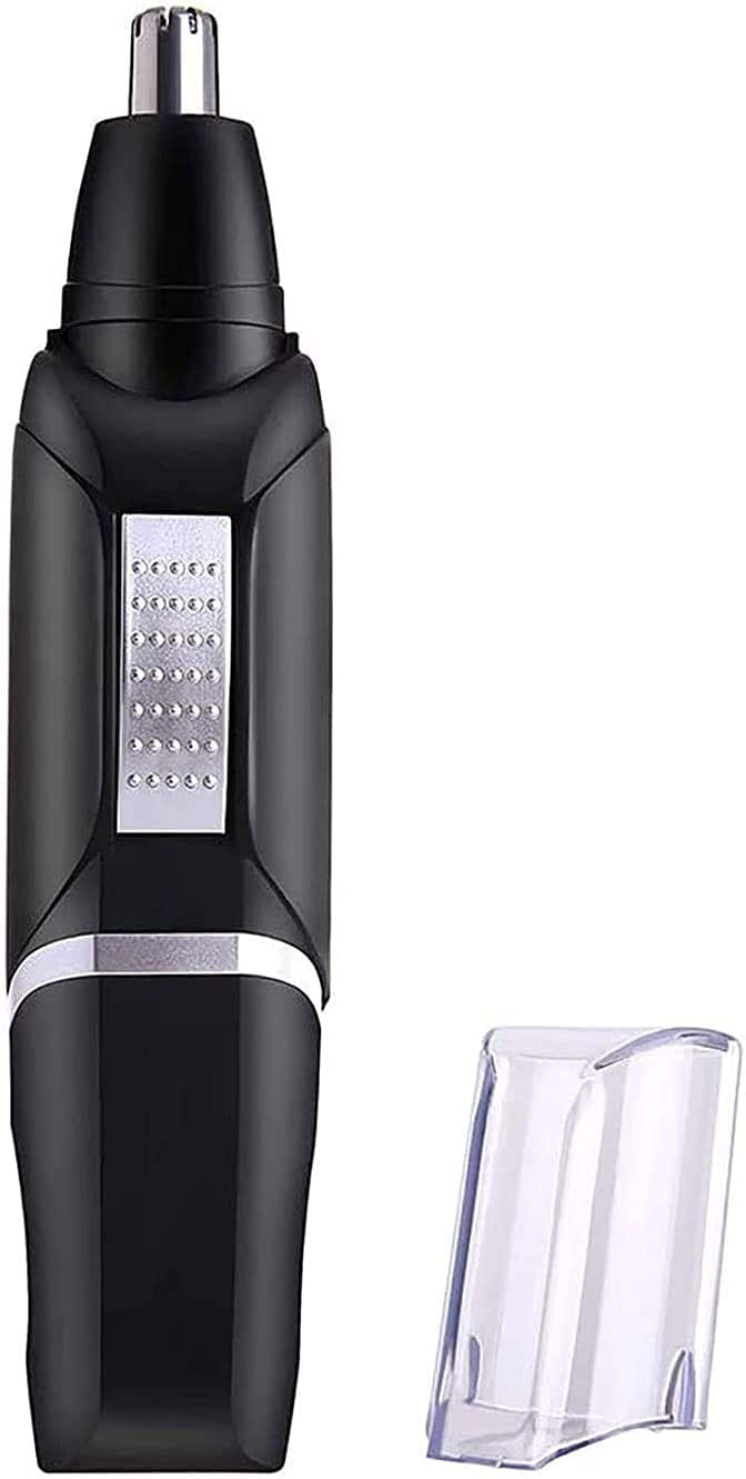 LEONYS Ear, Nose & Brow Trimmer Clipper - Painless Eyebrow & Facial Hair Trimmer for Men & Women, Battery Operated, Waterproof, Electric Groomer, Easy Beauty and Personal Care LEONYS