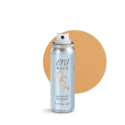 ERA Rayz spray on bronzer (1 In The Sun, 1.5 oz) - airbrush makeup, everyday, buildable, professional aerobrush cosmetics by Era Beauty Beauty & Personal Care ERA Beauty