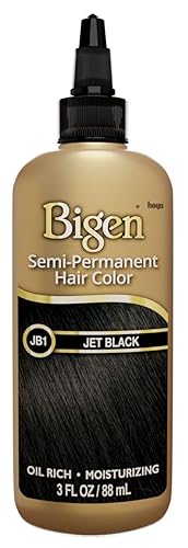 Bigen Semi-Permanent Haircolor #Jb1 Jet Black 3 Ounce (88ml) (2 Pack) Beauty & Personal Care Bigen
