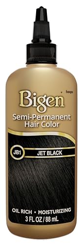 Bigen Semi-Permanent Haircolor #Jb1 Jet Black 3 Ounce (88ml) (3 Pack) Beauty & Personal Care Bigen