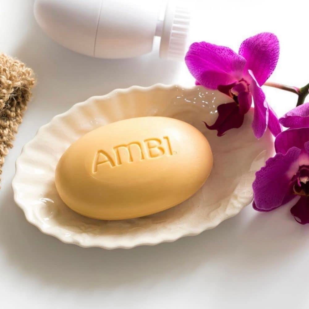 Ambi Cleansing Bar Soap Cocoa Butter 3.5oz (3 Pack) Beauty & Personal Care Ambi