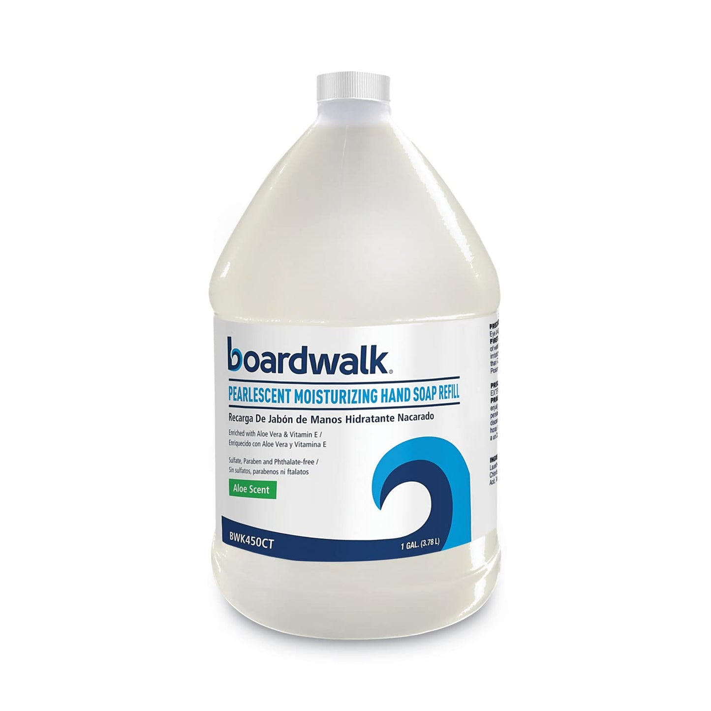 Boardwalk Pearlescent Moisturizing Liquid Hand Soap Refill, 1 Gallon Bottle, Aloe Scent, Aloe Vera & Vitamin E, Free of Sulfates, Parabens Beauty & Personal Care Boardwalk