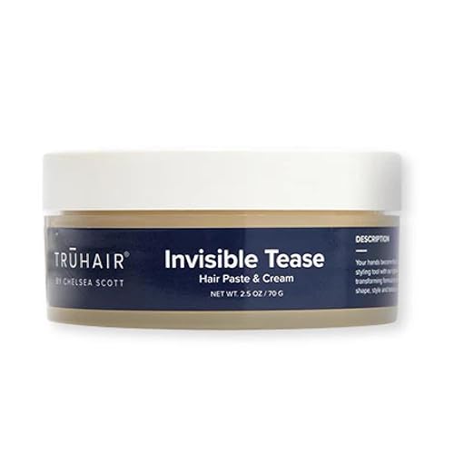 Truhair Invisible Tease Styling Cream and Paste | Men’s & Women’s Hair Styling Cream for Shaping, Texturizing, and Hold | Lightweight & Non-Greasy Beauty & Personal Care Truhair