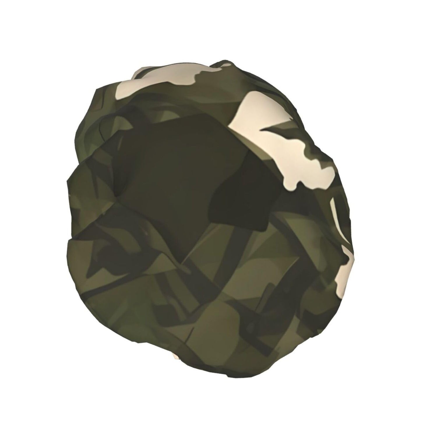 Army camouflage Shower Cap for Women Men Large Reusable Shower Bonnet Double-Layer Waterproof Bath Caps Elastic Band Hair Hat for All Hairstyles Beauty and Personal Care BWLHJKE