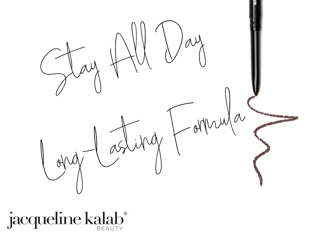 Jacqueline Kalab Indelible Eyes - Waterproof Smudge Proof Gel Eye Liner Pencil for Women with Blender Tip BROWNSTONE Beauty & Personal Care Jacqueline Kalab