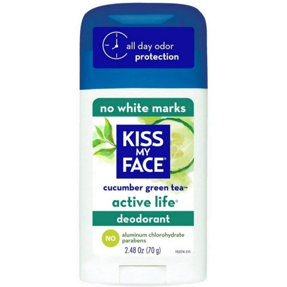 Kiss My Face Active Life Deodorant, Cucumber Green Tea 2.48 oz (Pack of 3) Beauty and Personal Care Kiss My Face