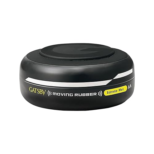 GATSBY Moving Rubber Extreme Mat Hair Styling Wax US version - Strong Hold, Matte Finish, 80g/2.8oz by Mandom achieve any desired hairstyle, from Beauty & Personal Care Gatsby