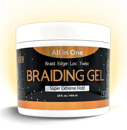 EDEN Braiding Gel (15 Fl Oz) | No Flaking or Whitening Beauty & Personal Care EDEN