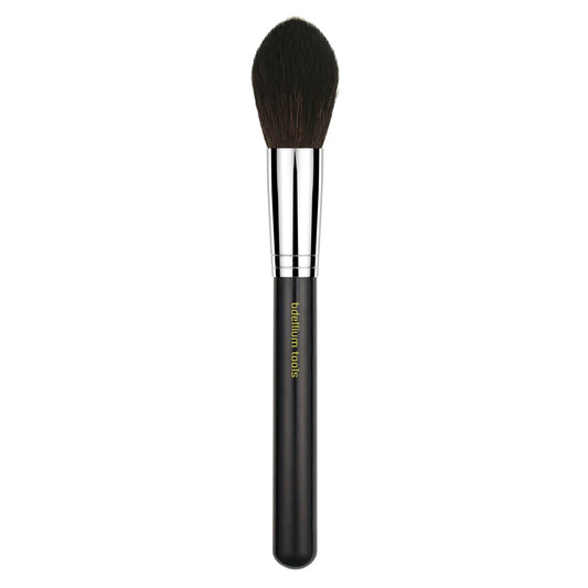 Bdellium Tools Professional Makeup Brush - Maestro Series 974 Tapered Powder - With Mix of Soft Synthetic & Natural Fibers, For Sculpt & Shape (Black