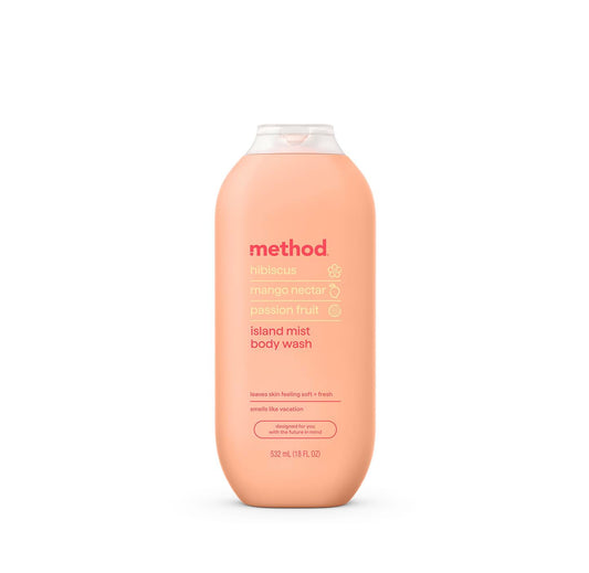 Method Body Wash, Island Mist, Hibiscus + Mango Nectar + Passion Fruit notes, 18oz Beauty & Personal Care Method