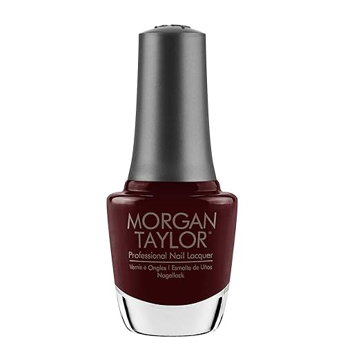 Morgan Taylor Nail Lacquer (Take The Lead) Dark Red Professional Lacquer, Vibrant, Chip-Resistant, Fast-Drying, Long-Lasting, High-Shine, Perfect Beauty & Personal Care Morgan Taylor