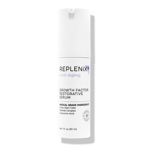 Replenix Growth Factor Restorative Facial Serum, Anti-Aging Treatment with Medical-Grade Ingredients for Mature Skin (1 fl. oz) Beauty & Personal Care Replenix