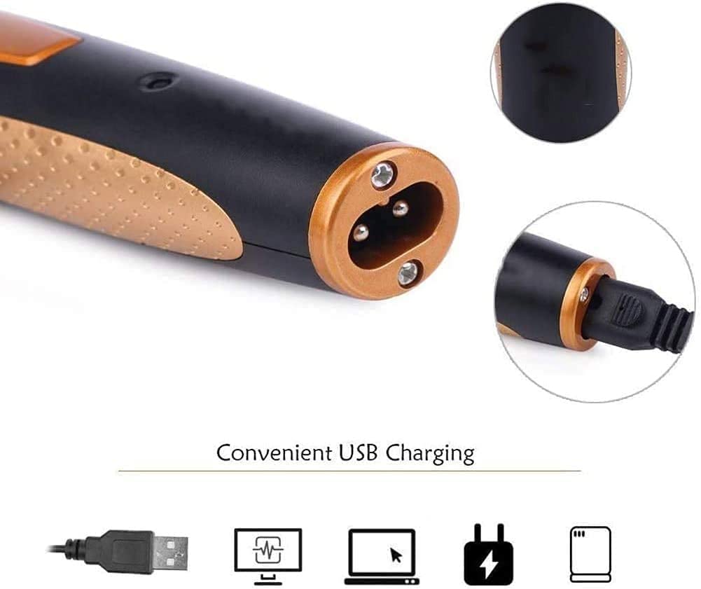 LEONYS 4 in 1 Nose and Ear Hair Trimmer, USB Rechargeable Nose Hair Trimmer for Men and Women, Waterproof, Easy Cleaning, Stainless Steel and Dual Beauty and Personal Care LEONYS