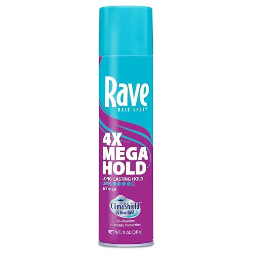 Rave 4X Mega Aerosol Hair Spray Unscented 11 Oz,Pack of 1 Beauty & Personal Care rave