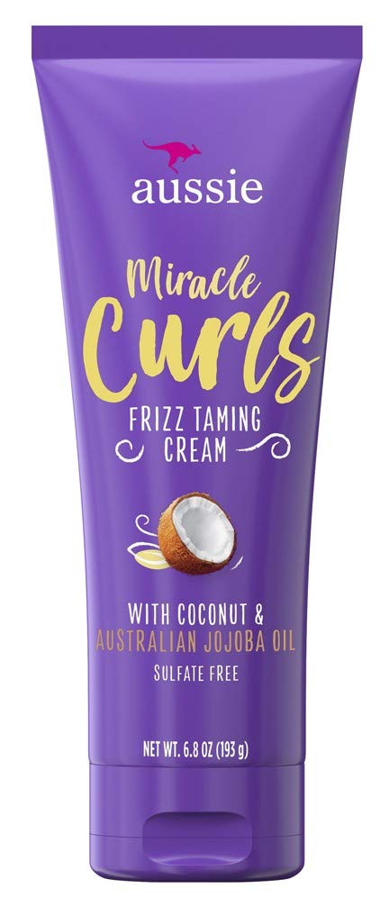 Aussie Miracle Curls Frizz Taming Cream 6.8 Ounce (Coconut & Jojoba Oil) (6 Pack) Beauty & Personal Care Aussie