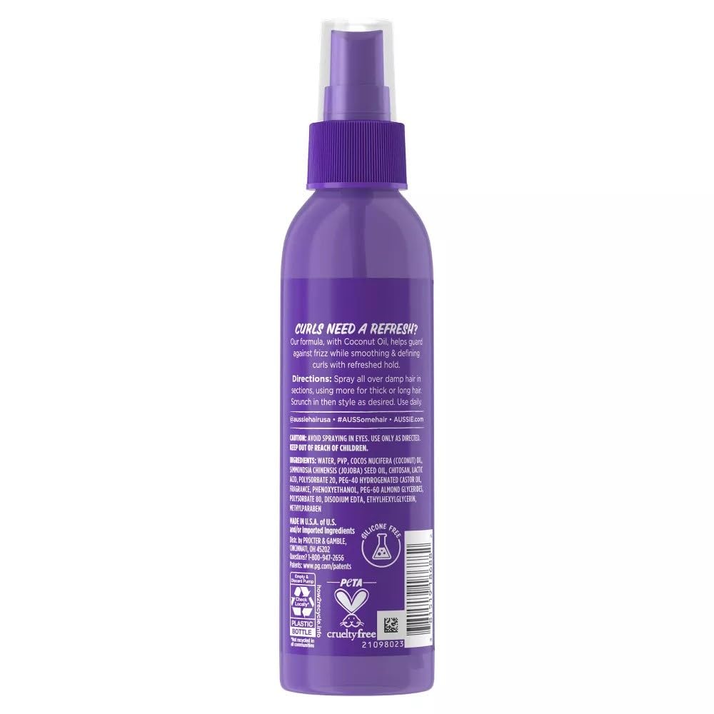 Aussie Miracle Curls 2nd day Curl Activator Coconut & Jojoba Oil 8.5 fl oz (Pack of 2) Beauty & Personal Care Aussie