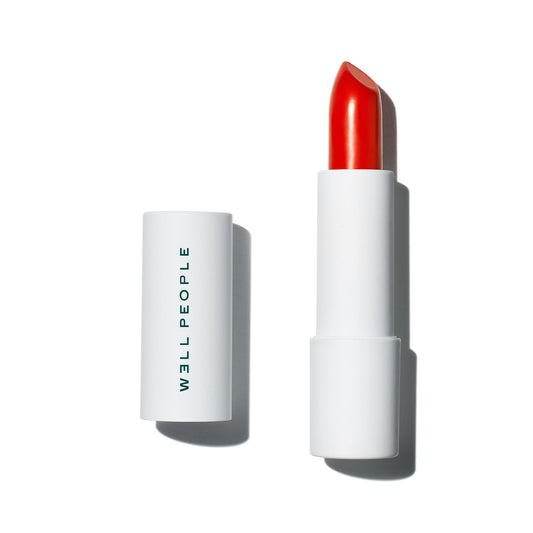 Well People Optimist Lipstick, Hydrating, High-Pigment Lipstick For Long-Lasting Color, Nourishes Lips, Satin Finish, Vegan & Cruelty-free, Brave Beauty & Personal Care Well People