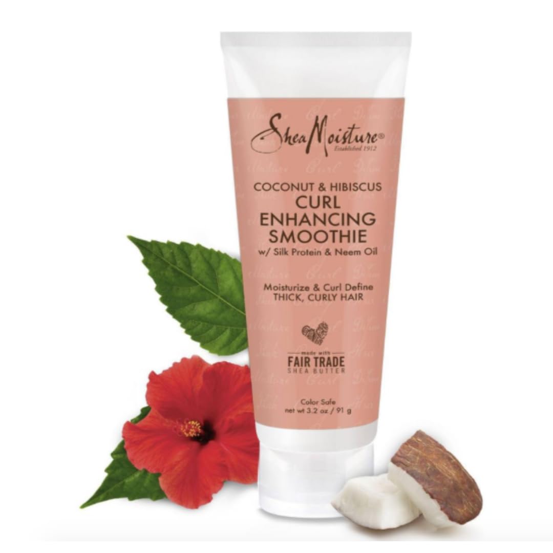 Coconut and Hibiscus Curl Enhancing Smoothie by Shea Moisture for Women - 3.2 oz Cream - Pack of 2 Beauty & Personal Care Shea Moisture