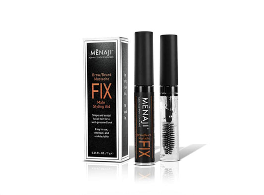ME?NAJI The Fix - Mens Beard and Brow Gel - Hold and Setting Gel with Spiral Brush - Long Lasting - Keep Facial Hair in Place - 0.25 Oz Beauty & Personal Care Menaji