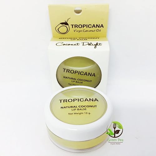 NEW!! TROPICANA NATURAL COCONUT LIP BALM (Coconut Delight) 10 g. by Thai Premium Beauty & Personal Care YBW
