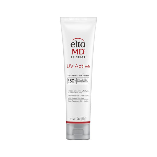 EltaMD UV Active Mineral Sunscreen with Zinc Oxide, Water Resistant Sunscreen SPF 50+ Up to 80 Minutes, Oil Free SPF for Face and Body, 3.0 oz Tube Beauty & Personal Care EltaMD