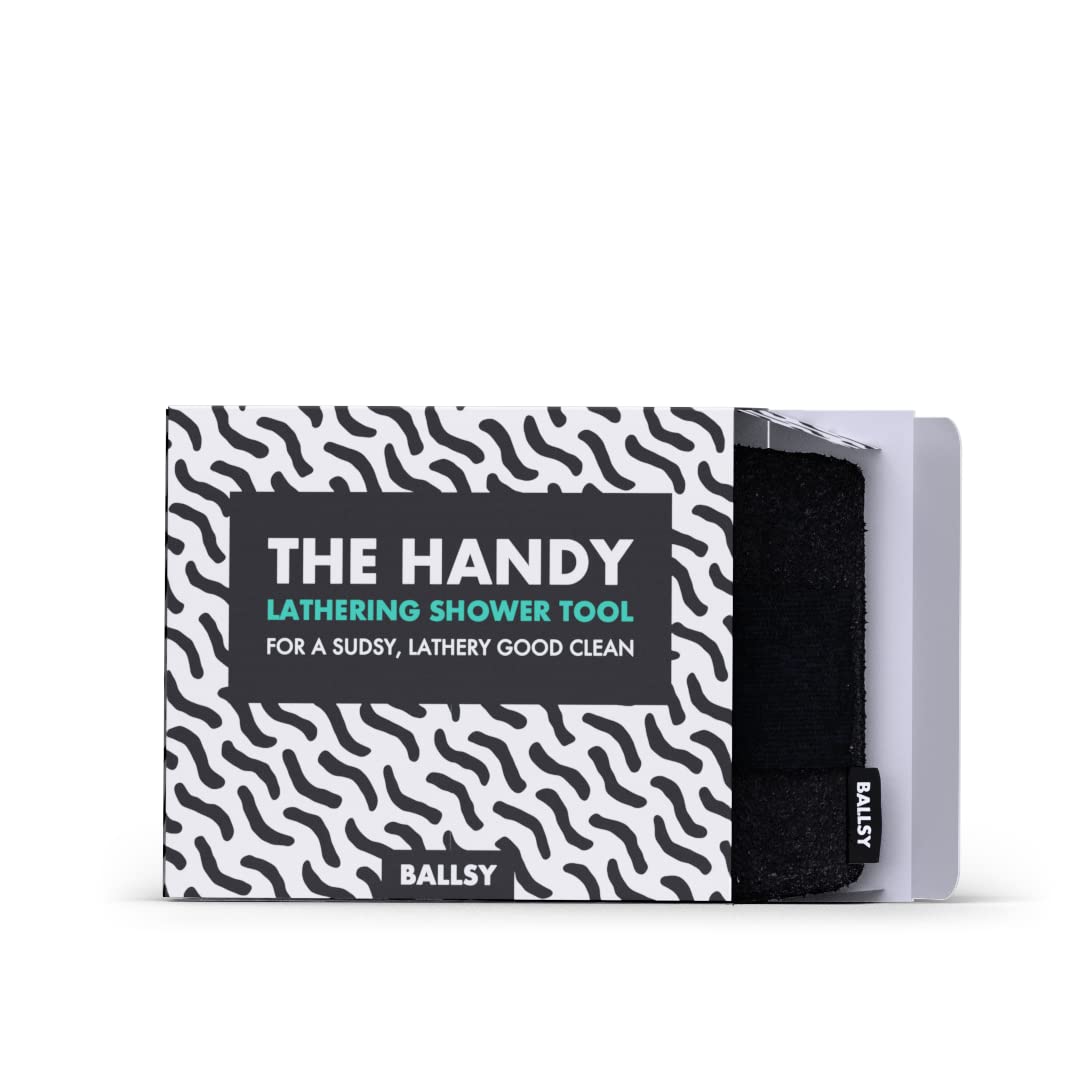 Ballsy Handy Shower Tool - Sponge for Generating Extra Suds, with Gently Exfoliating Design Beauty & Personal Care Ballsy