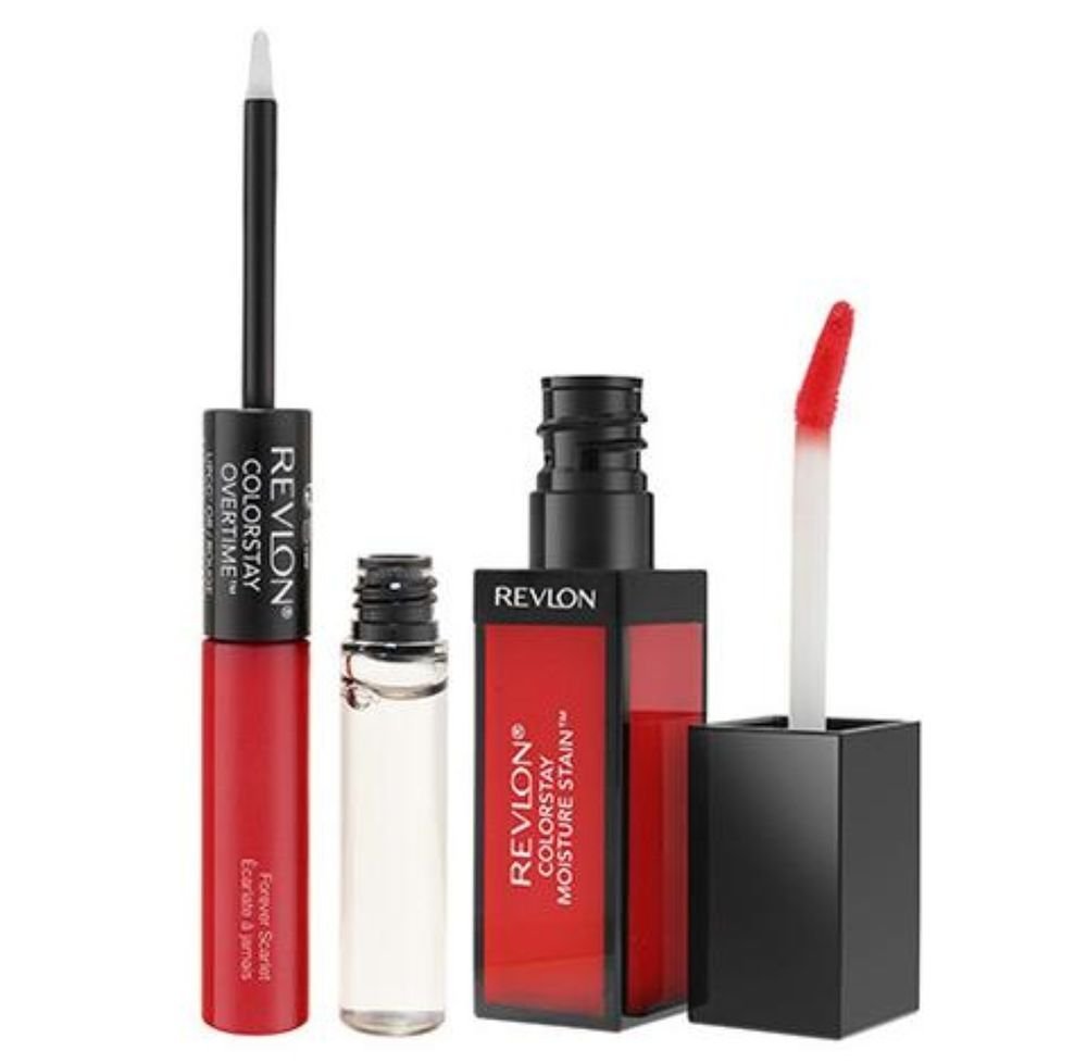 Revlon Overtime Moisture Stain - Forever Scarlet or Shanghai Sizzle (040) - 0.07 Oz Beauty & Personal Care REVLON
