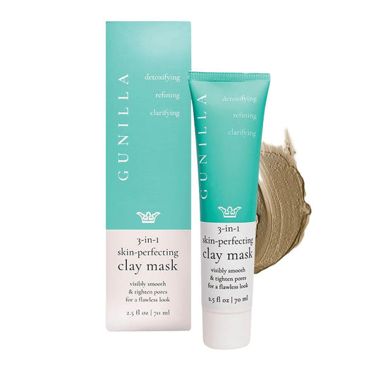 GUNILLA Skin Perfecting Clay Mask, Vegan, No Additives, 3-in-1 Deep Pore Cleansing Facial Mask, Refining, Detox & Spot Treatment, All-Natural Beauty & Personal Care Gunilla Of Sweden