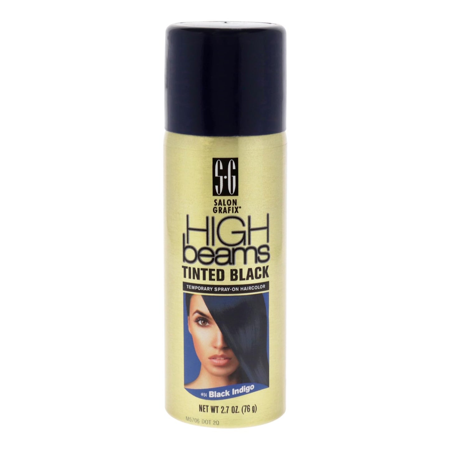 Salon Grafix High Beams Tinted Black Temporary Spray - Black Indigo for Unisex - 2.7 oz Hair Color Beauty & Personal Care Salon Grafix
