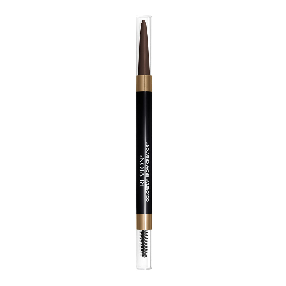 Revlon ColorStay Brow Creator, 2-in-1 Precise Eyebrow Pencil & Powder with Spoolie Brush, Waterproof, Stocking Stuffer for Her, 610 Dark Brown, 0.003 Beauty & Personal Care REVLON