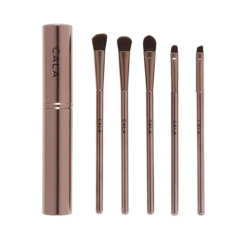 Cala Rose gold essential eye brush set 5 count, 5 Count Beauty & Personal Care Cala