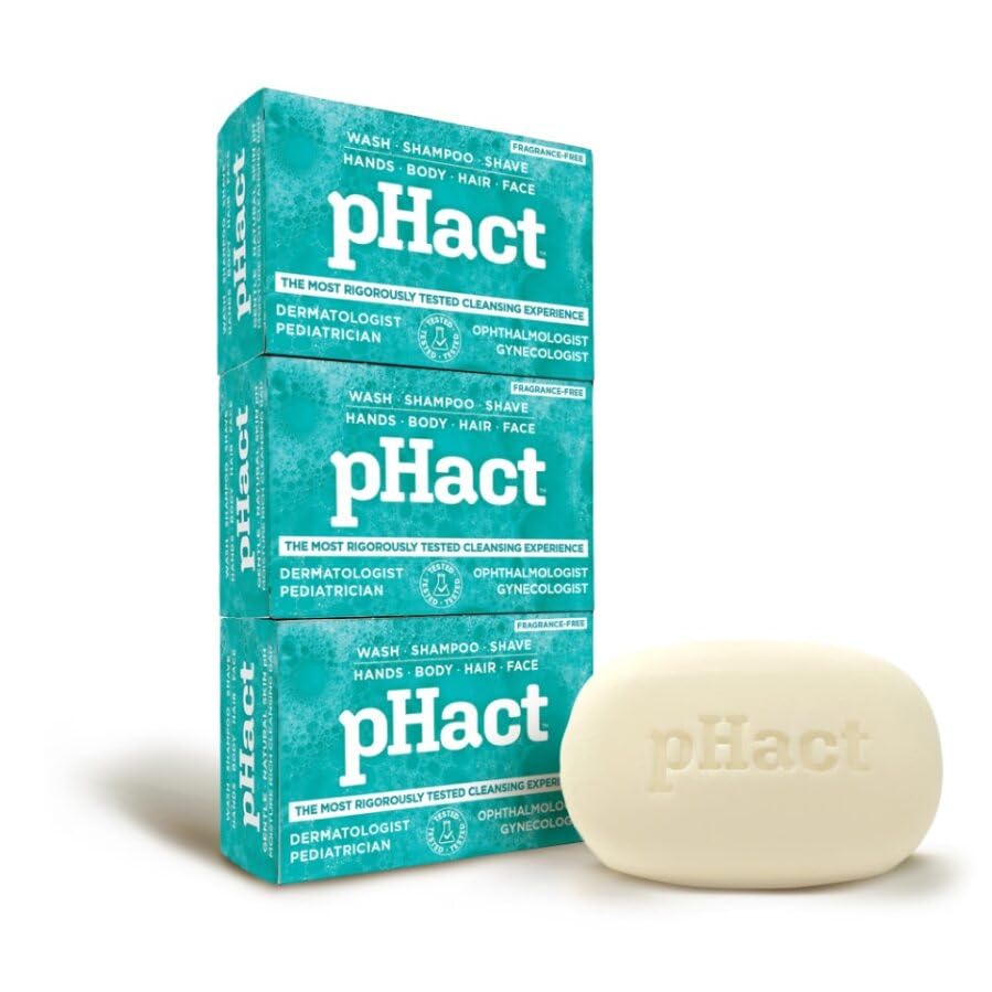 ANDREW LESSMAN pHact Moisture-Rich, Soap-Free Cleansing Bar. Natural Skin pH. Fragrance-Free. All Skin Types - Even Sensitive Skin. Hypoallergenic Beauty & Personal Care ANDREW LESSMAN