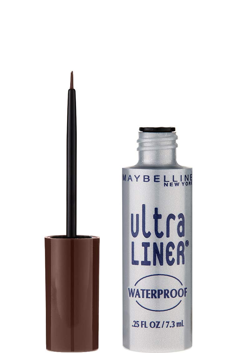 Maybelline New York Ultra Liner Waterproof Liquid Eyeliner, Dark Brown, 0.25 fl. oz. Beauty & Personal Care MAYBELLINE
