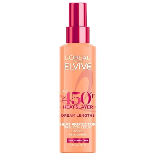 L'Oreal Paris Elvive Dream Lengths Heat Slayer Pre-Iron Spray Leave-In, 4.4 Ounce (2 Pack) Beauty & Personal Care L'Oreal Paris