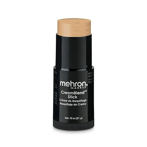 Mehron Makeup CreamBlend Stick | Face Paint, Body Paint, & Foundation Cream Makeup | Body Paint Stick Perfect for Halloween (Ivory Bisque) Beauty & Personal Care Mehron