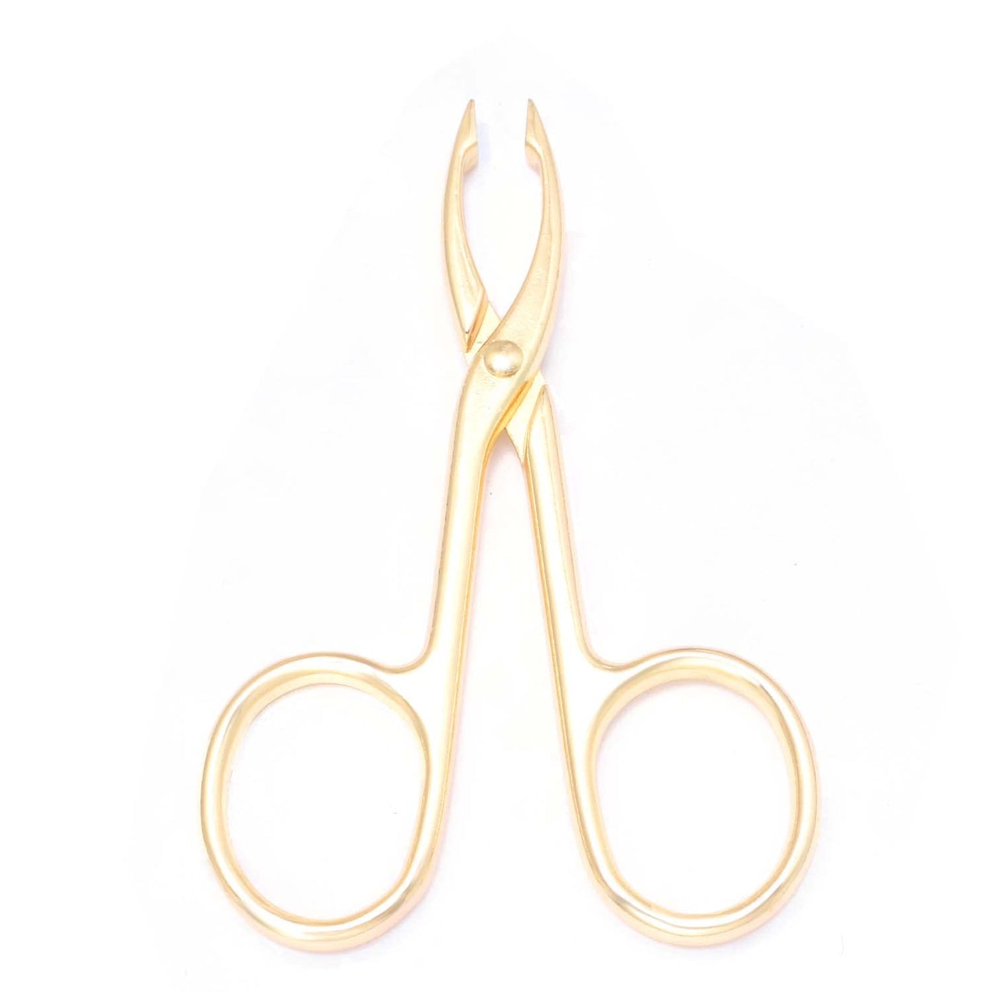 Motanar 2 Pieces Tweezers Scissor Handle Straight Tip Scissor Shaped Eyebrows Tweezers for Hair Plucker Remover Facial Hair Eyebrows Care (Golden) Beauty & Personal Care Motanar