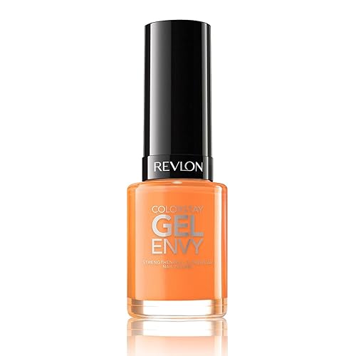 Revlon ColorStay Gel Envy Longwear Nail Polish, with Built-in Base Coat & Glossy Shine Finish, in Red/Coral, 640 Jokers Wild, 0.4 oz Beauty & Personal Care REVLON
