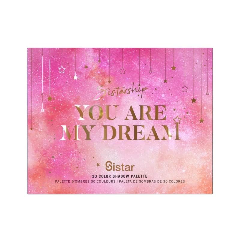 Sistar Sistarship You Are My Dream 30 Color Eye Shadow Palette Essential Soft Ultra-Velvety Neutral and Pink Shades Beauty & Personal Care Sistar