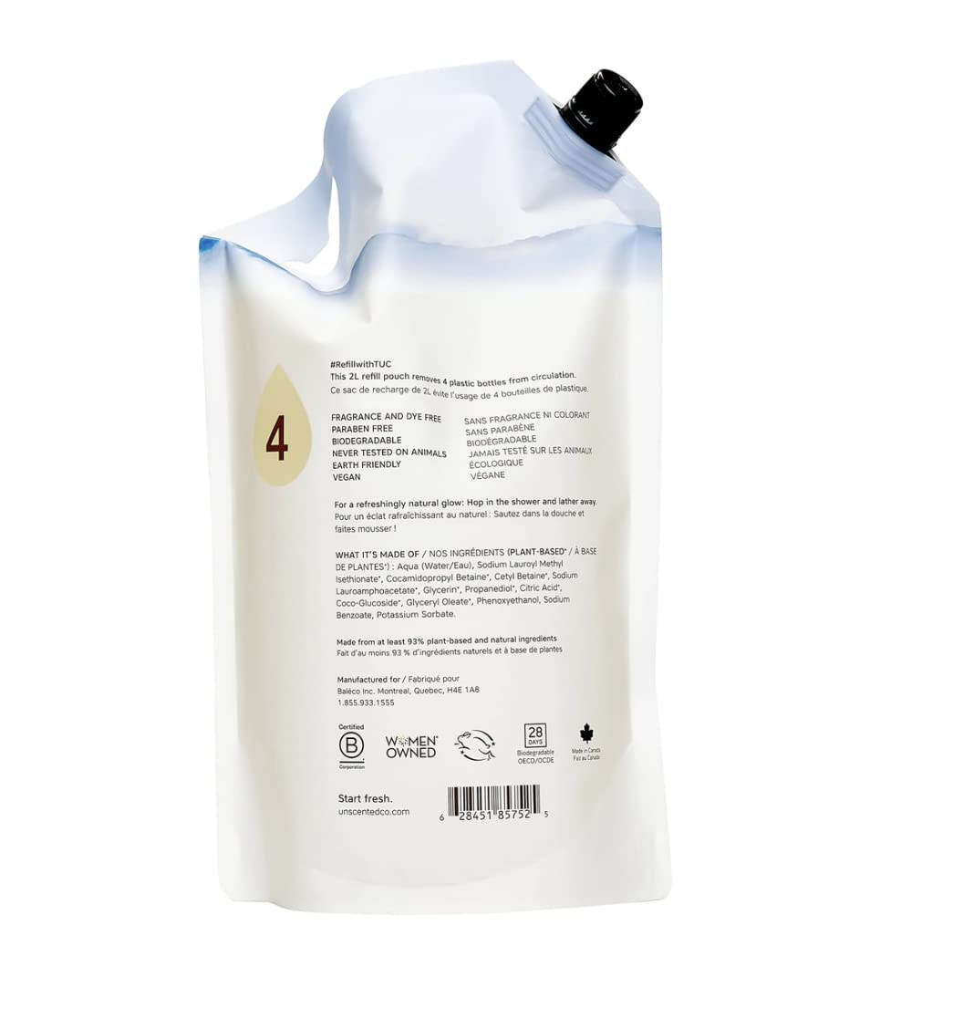 The Unscented Company Unscented Body Soap Refill, 67.6 FZ Beauty & Personal Care The Unscented Company