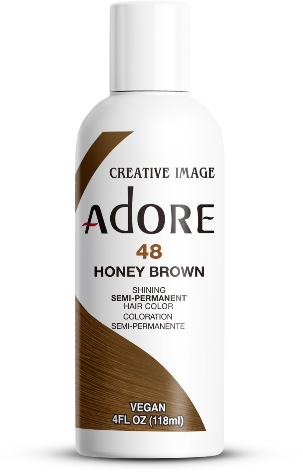 Adore Semi Permanent Hair Color (048 Honey Brown) | Vegan & Cruelty-Free Brown Hair Dye | No Ammonia, No Peroxide, No Alcohol | 4 Fl Oz (Pack of 1) Beauty & Personal Care Adore