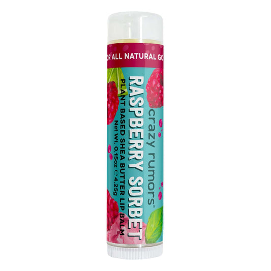 Crazy Rumors Raspberry Sorbet Lip Balm. 100% Natural, Vegan, Plant-Based, Made in USA (1-Pack) Beauty and Personal Care Crazy Rumors